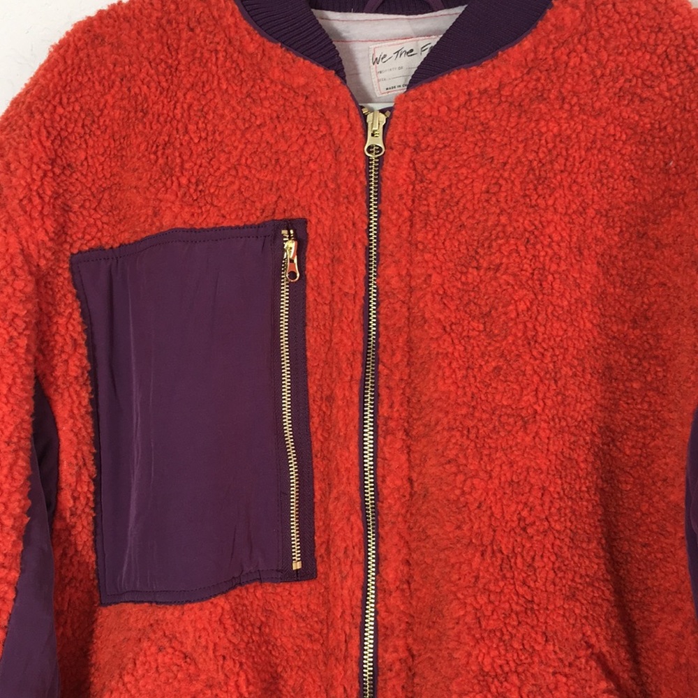 NWT Free People “Chili Combo” Fleece Jacket. M - Picture 4 of 8